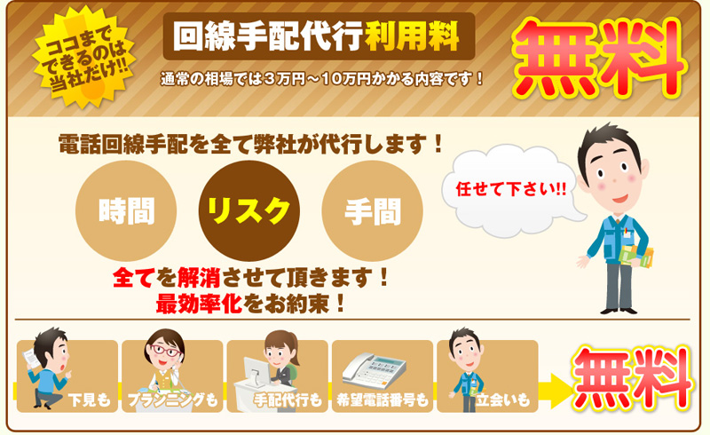 回線代行利用料無料